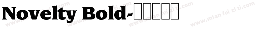 Novelty Bold字体转换